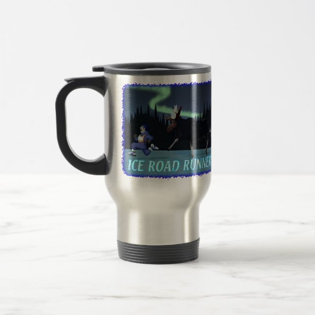 Mug De Voyage Coureur de route sur glace (Gauche)
