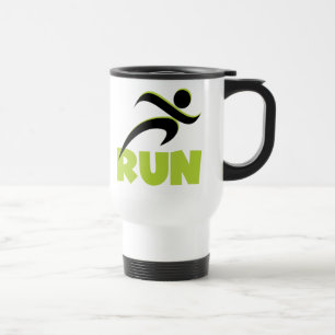 Mug De Voyage Courir en forme Courir vert
