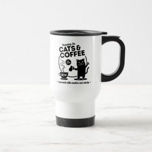 Mug De Voyage Courir sur les chats et la boue de voyage de café