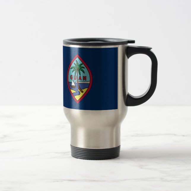 Mug De Voyage Coût bas ! Drapeau de la Guam (Droit)