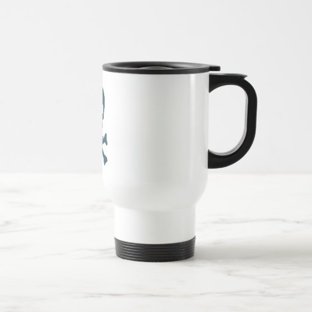 Mug De Voyage crâne denim (Droite)