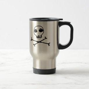 Mug De Voyage Crâne et os croisés Voyage Musique