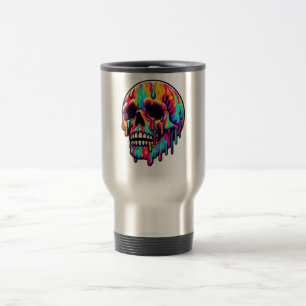 Mug De Voyage Crâne fondu dynamique