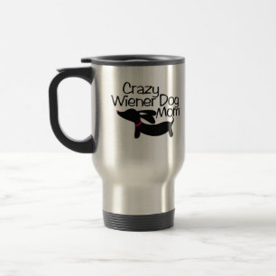 Mug De Voyage Crazy Wiener Chien Maman Voyage Thé Café Mug