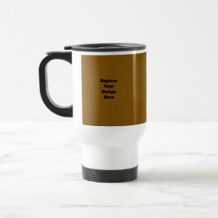 Mug De Voyage Créez Votre Propre Brun