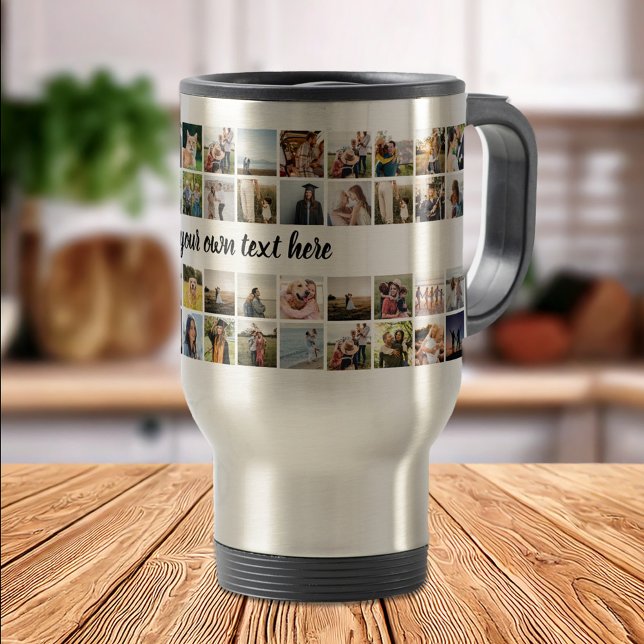 Mug De Voyage Créez votre propre collection photo personnalisée (Créateur téléchargé)