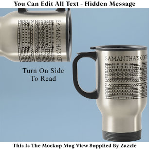 Mug De Voyage Créez votre propre message caché court 148BS nouve