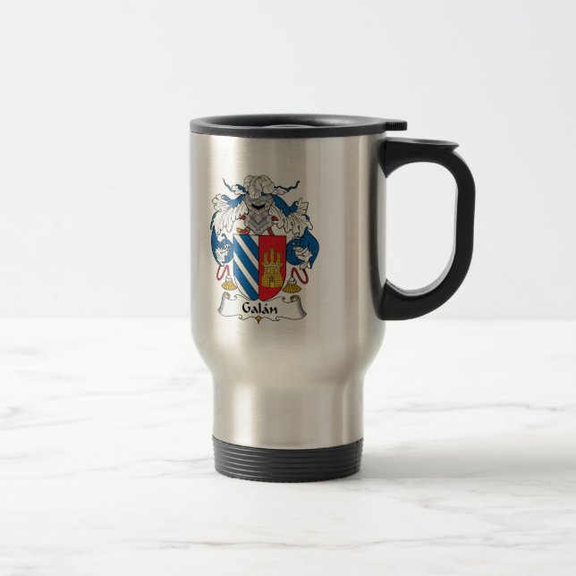 Mug De Voyage Crête de famille de Galan (Droit)
