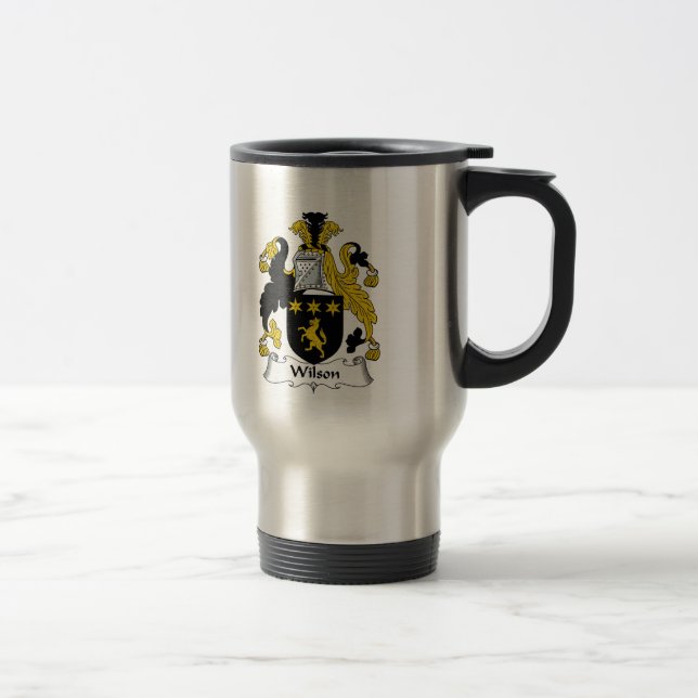 Mug De Voyage Crête de famille de Wilson (Droit)