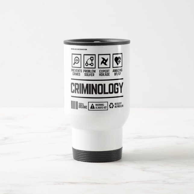 Mug De Voyage criminologie (Centre)