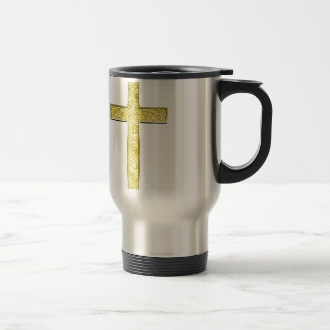 Mug De Voyage croix d'or (Droit)