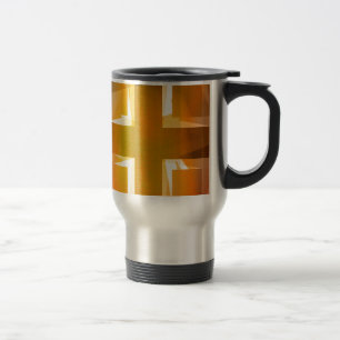 Mug De Voyage Croix religieuse rouge et jaune