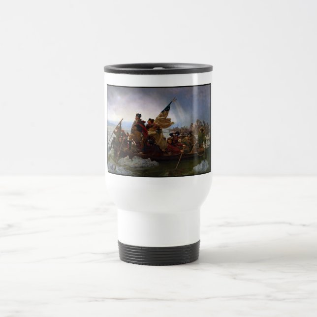 Mug De Voyage Crossing Delaware 1776 : Général George Washington (Centre)