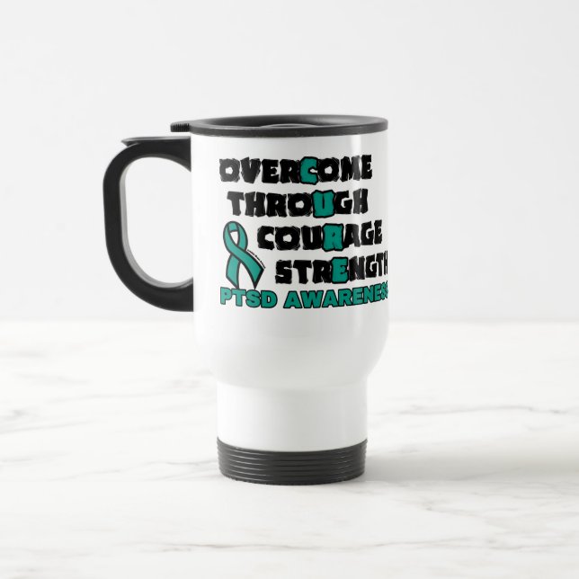 MUG DE VOYAGE CURE...PTSD (Gauche)