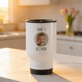Mug De Voyage Custom Best Mom | Personalized Face Photo