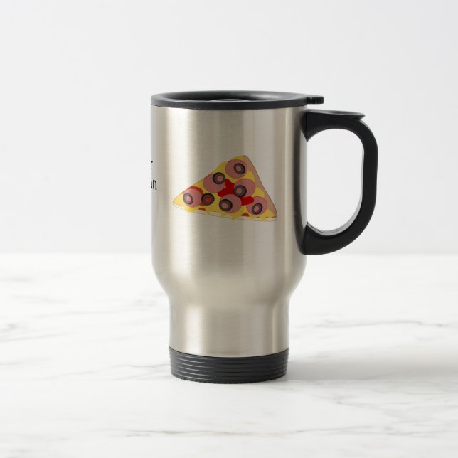 Mug De Voyage Customize Pizza Slice graphic (Droit)