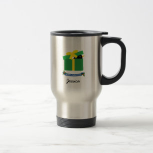 Mug De Voyage Cute Blackbird Peeeeeout De Boîte Cadeau Nom Perso