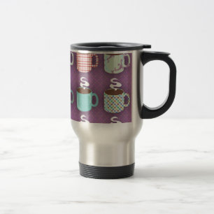 Mug De Voyage Cute Coupes de café colorées Motif illustré