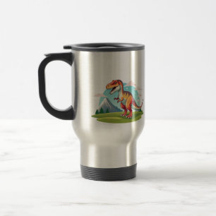 Mug De Voyage Cute Dinosaure vintage T Rex avec Montagne