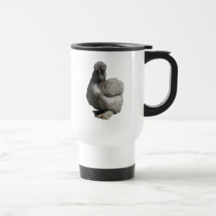 Mug De Voyage Cute Fluffy Blue Silkie Poulet