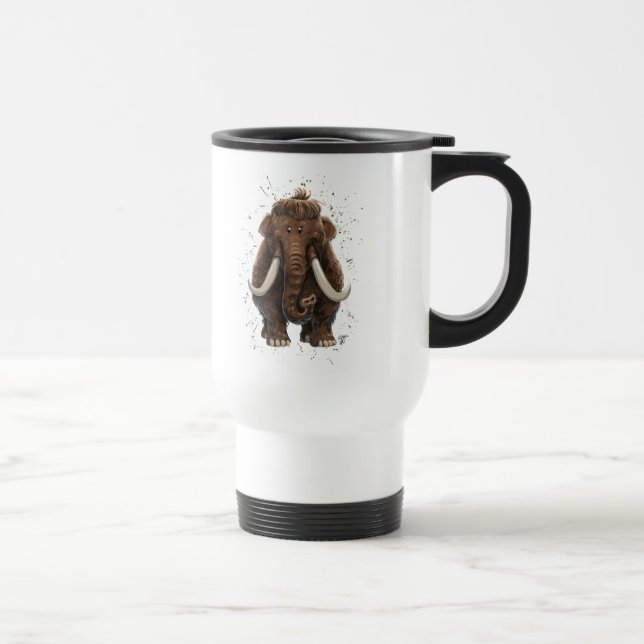 Mug De Voyage Cute Mastodon (Droite)