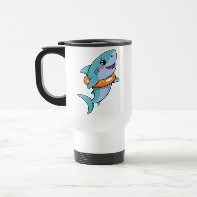 Mug De Voyage Cute Shark Baby With Float | Kids (Gauche)