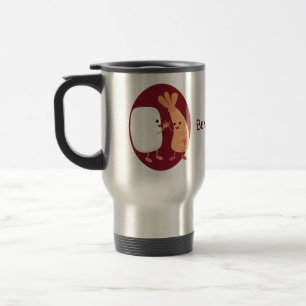 Mug De Voyage Cute sushi riz crevettes amis dessin animé