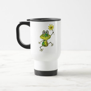 Mug De Voyage Cute Whimsical Happy Frog
