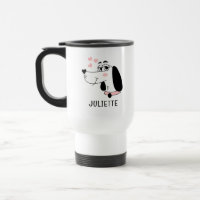 Dachshund Chien Romantique Coeurs roses Personnali