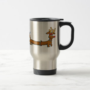 Mug De Voyage Dachshund Reindeer