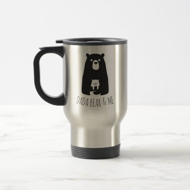 Mug De Voyage DADA BEAR & ME | Papa Enfants Fils Fils Ours Dada (Gauche)