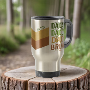 Mug De Voyage Dada Daddy Papa Bruh Custom Est Moderne Typographi