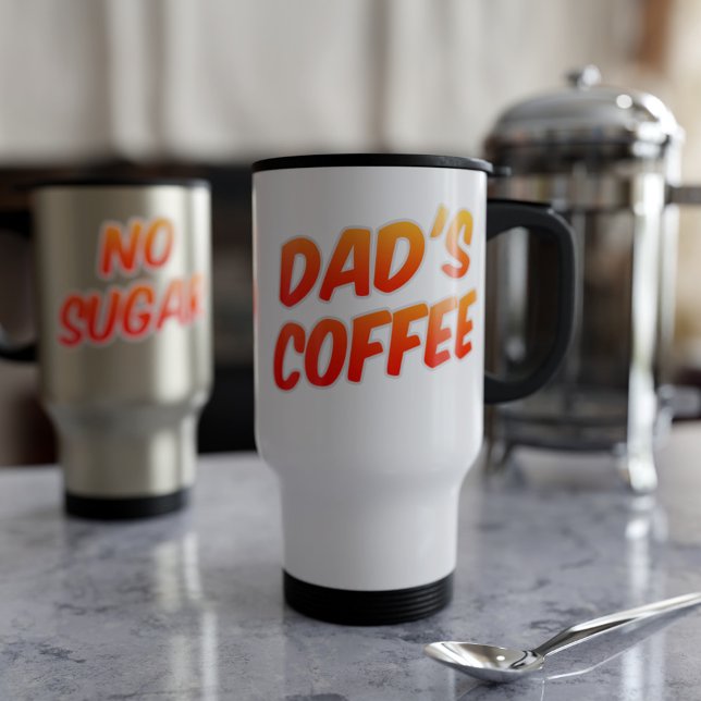 Mug De Voyage Dads Café Non Sucre (Créateur téléchargé)