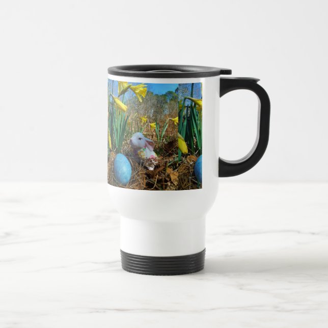 Mug De Voyage Daffodiques et oeuf bleu de Pâques (Droite)