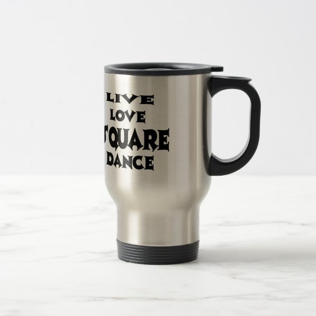 Mug De Voyage Danse carrée d'amour vivant (Droit)