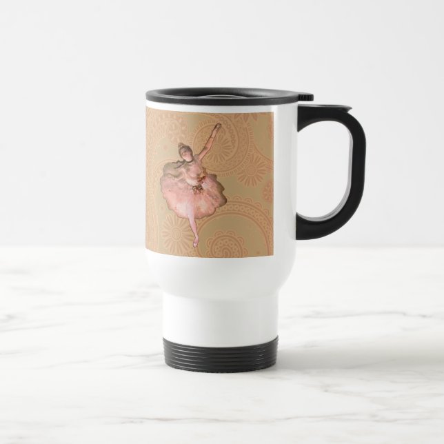 Mug De Voyage Danseur de ballet Diplôme de la peinture étoile (Droite)