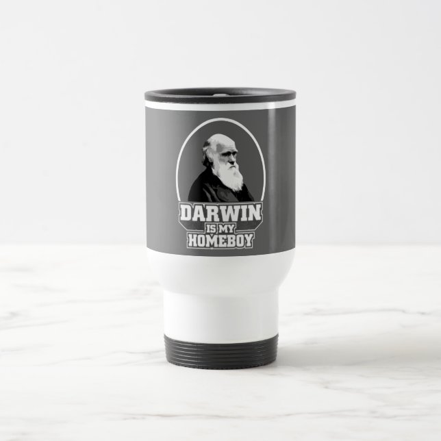 Mug De Voyage Darwin est mon Homeboy (Centre)