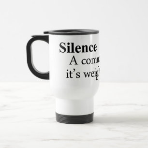 Mug De Voyage Définition du silence