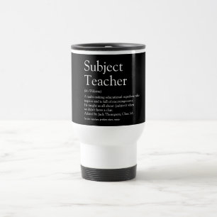 Mug De Voyage Définition typographique de l'appréciation des ens