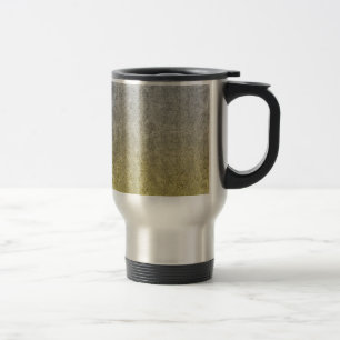Mug De Voyage Dégradé de Parties scintillant argent et or tombé