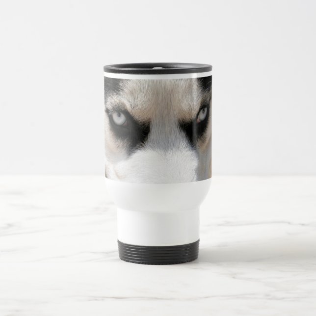 Mug De Voyage Démon 4 de chien de traîneau sibérien (Centre)
