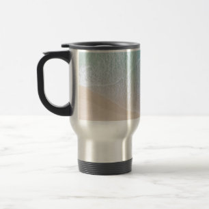 Mug De Voyage Dentelle verte et blanche Sable et mer