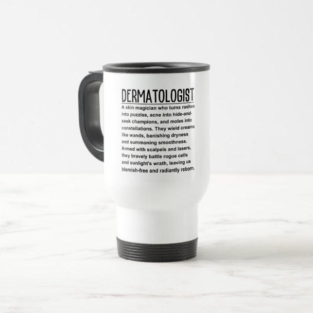 Mug De Voyage Dermatologue (Devant gauche)