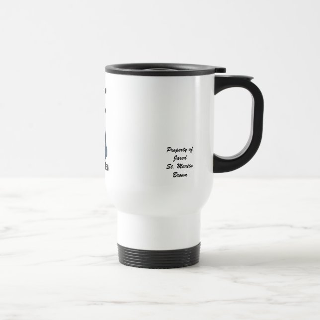 Mug De Voyage Des Manteau-Emballements, je sais, Manteau-Man, (Droite)