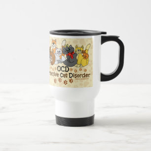 Mug De Voyage Désordre obsédant drôle de chat