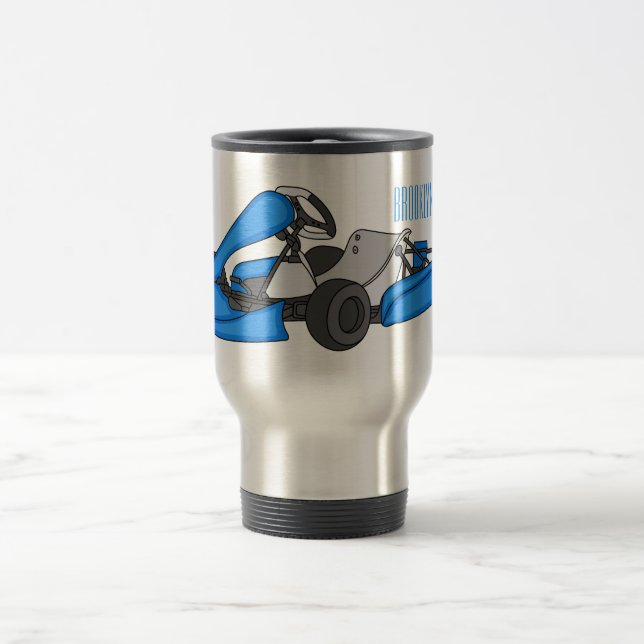 Mug De Voyage dessin animé de Kart racing (Centre)