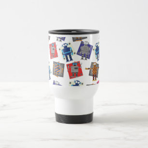 Mug De Voyage Dessin Animé de Robot Mécanique