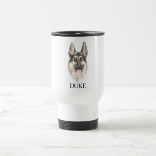 Mug De Voyage Dessin berger allemand personnalisé