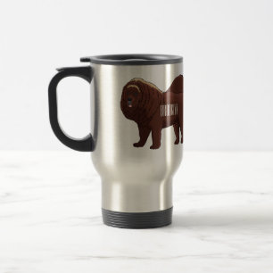 Mug De Voyage dessin de Chien Tibétain Mastiff
