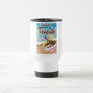 Mug De Voyage Dessin de voyage sur la crème glacée de Tenerife